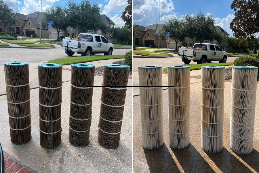 pool filter clean sugar land tx